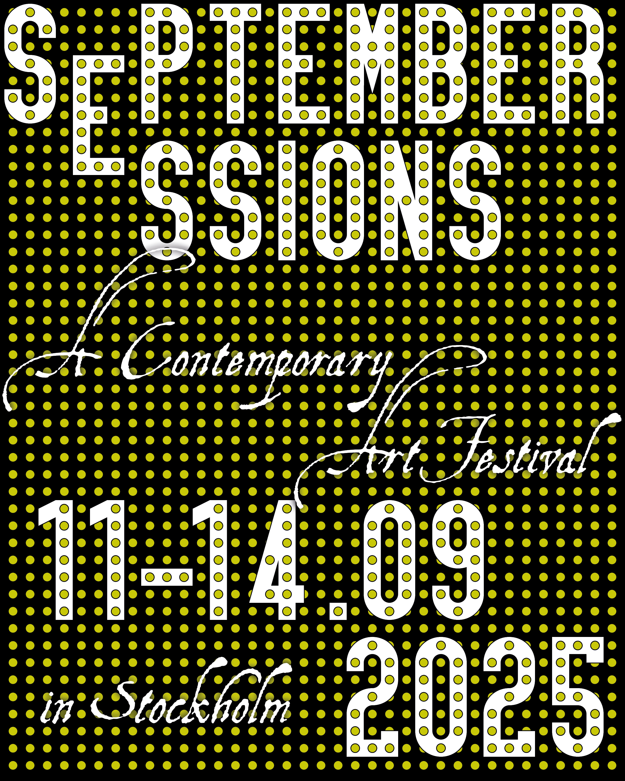 Poster for the Contemporary Art Festival September Sessions 2025